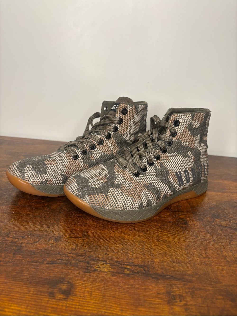 NOBULL Olive & Tan Camo High-Top Trainer